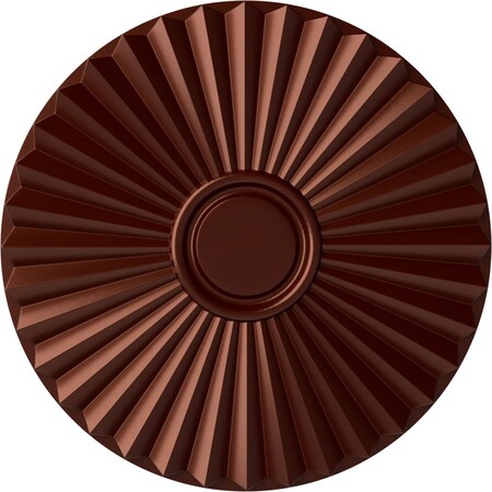 Shakuras Ceiling Medallion (For Canopies up to 5"), Hand-Painted Antique Copper, 19 3/4"OD x 1 3/8"P
